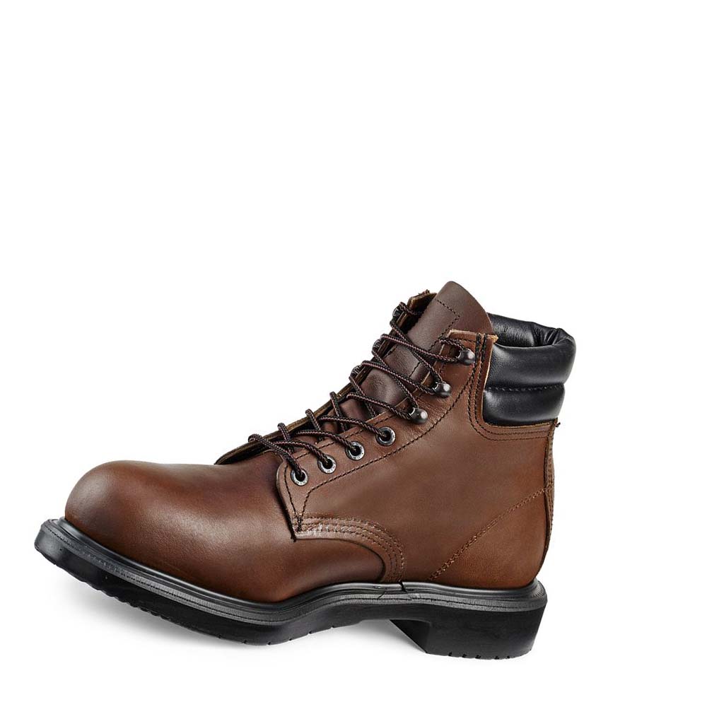 Red Wing SuperSole® 6-inch Men's Safety Boots Coffee | ZA 301BEX